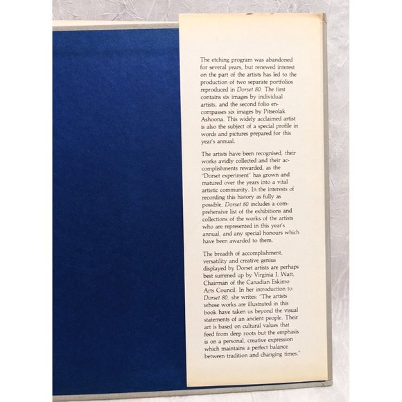 Vtg Dorset 80 Inuit Art Cape Graphics Annual 1980 Canada Hardcover Pitseolak Fun - Picture 6 of 14